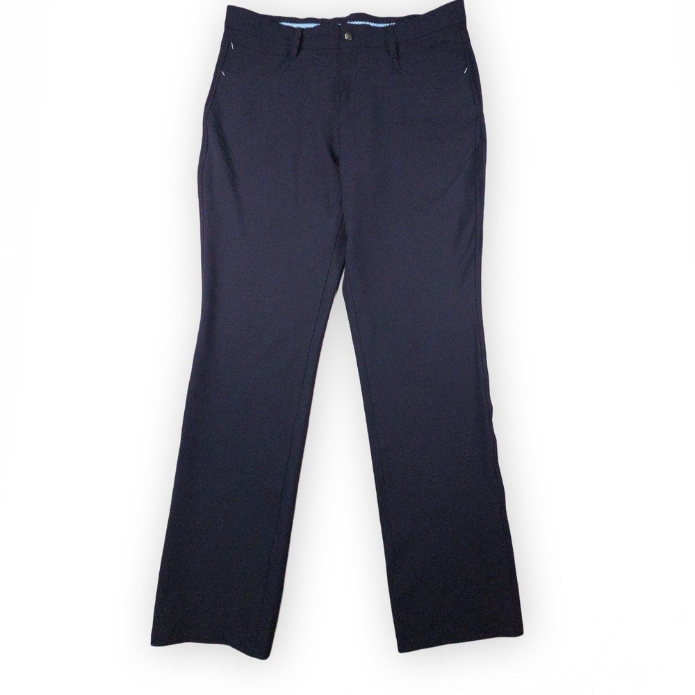 FootJoy Golf Pants Mens 36x34 Black Athletic Fit Stretch Performance Tech Preppy